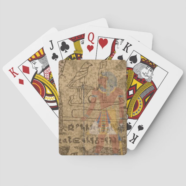 Baraja De Cartas Jeroglífico egipcio (Reverso)
