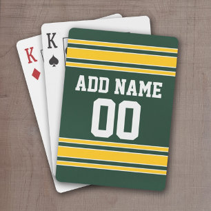 Baraja De Cartas Jersey de fútbol con número de nombre personalizad