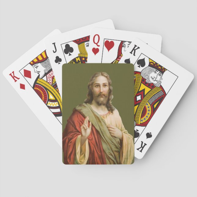 Baraja De Cartas Jesus Blessing (Reverso)