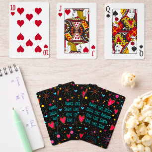 Baraja De Cartas Jesús de Santa Rudolph, escarcha negra festiva