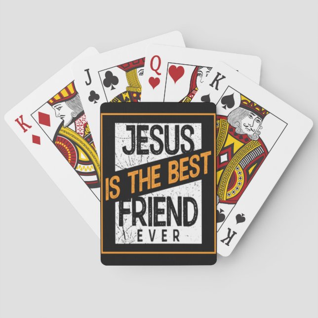 BARAJA DE CARTAS JESÚS ES EL MEJOR AMIGO DE LA HISTORIA (Reverso)