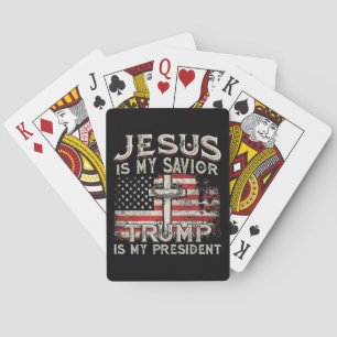 Baraja De Cartas Jesús Es Mi Salvador Trump Es Mi Presidente Estado