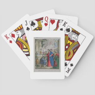 Baraja De Cartas Jesus Gives Sight to One Born Blind, from a bible