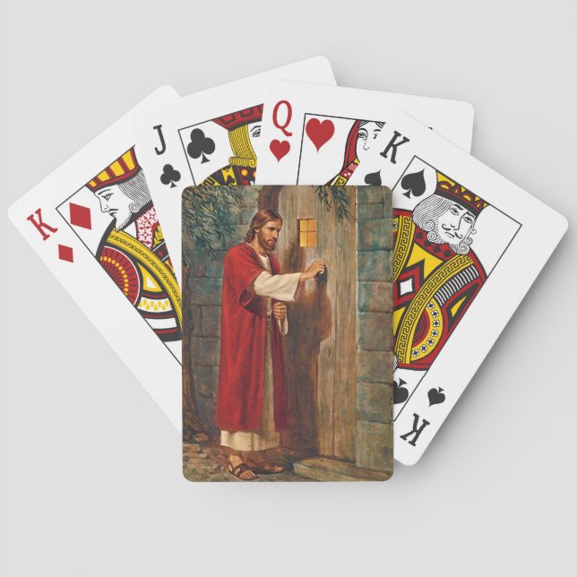 Baraja De Cartas Jesus Knocks On The Door (Reverso)