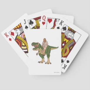 Baraja De Cartas Jesus Riding T-Rex