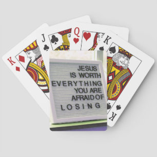 Baraja De Cartas Jesús vale todo signo cristiano