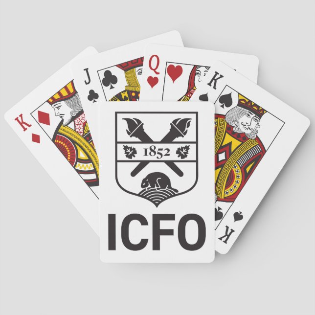 Baraja De Cartas Jeu de cartes de l'ICFO (Reverso)