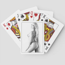 Baraja De Cartas Jeu de cartes ,Femme nue vue de 3/4