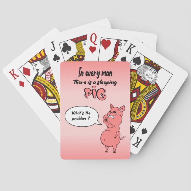 Baraja De Cartas Jeu De Cartes Ronchon le cochon (Reverso)