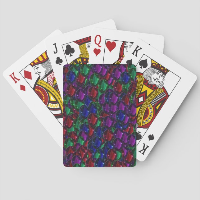 BARAJA DE CARTAS JEWELS JUGANDO TARJETAS (Reverso)