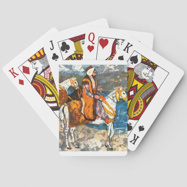 Baraja De Cartas Jinete árabe (Reverso)