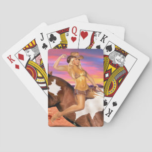 BARAJA DE CARTAS JINETE DE BRONCO VAQUERA