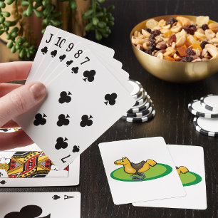 Baraja De Cartas Jinete de caballo de playground de resorte