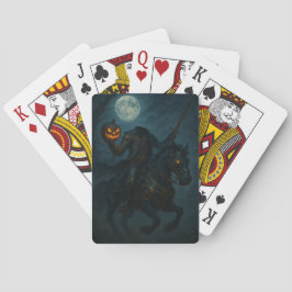 Baraja De Cartas Jinete sin Cabeza de Terror Gótico Steampunk