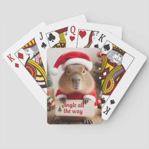 Baraja De Cartas Jingle All Way Navidades Capybara Jugar con tarjet