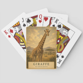 Baraja De Cartas Jirafa Sabana del este de África VINTAGE