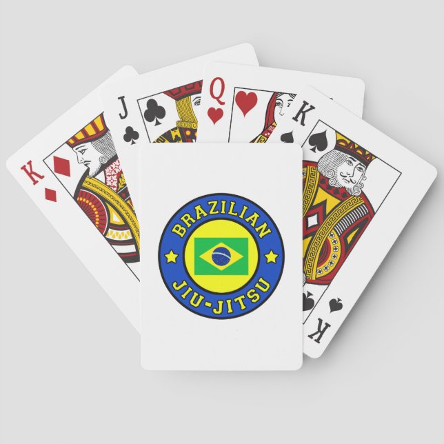 Baraja De Cartas Jiu-Jitsu brasileño (Reverso)