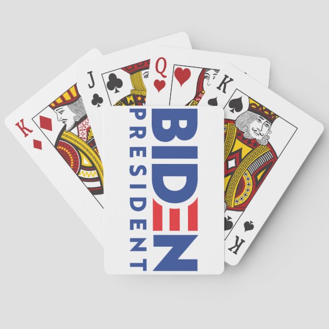 Baraja De Cartas Joe Biden 2020 Biden para presidente (Reverso)