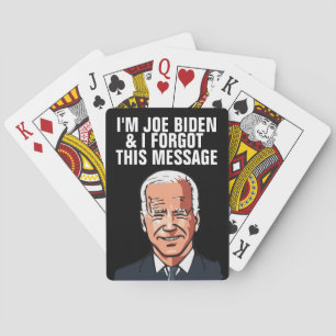 BARAJA DE CARTAS JOE BIDEN FUNNY OLVIDÓ LAS TARJETAS DE JUEGO DE ME