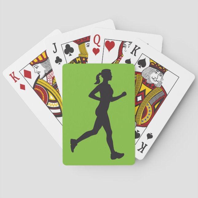 Baraja De Cartas jogging woman (Reverso)