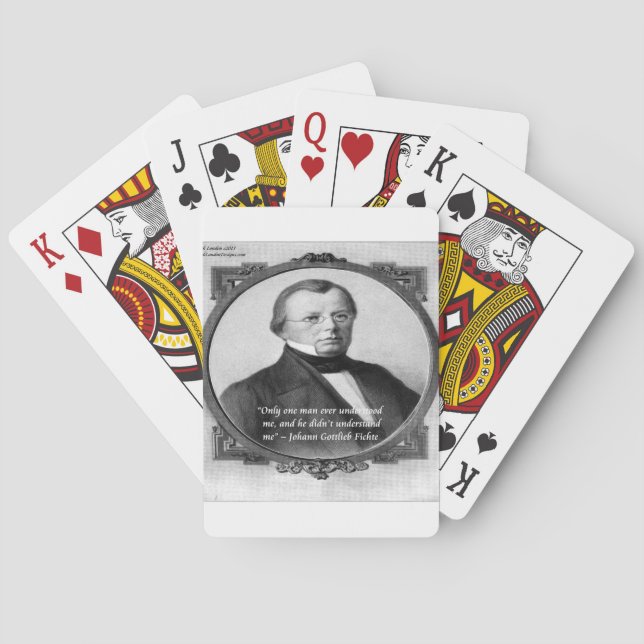 Baraja De Cartas Johann Fichte "Malentendido" (Reverso)
