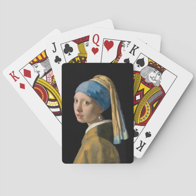 Baraja De Cartas Johannes Vermeer, Chica de Pearl Earring (Reverso)