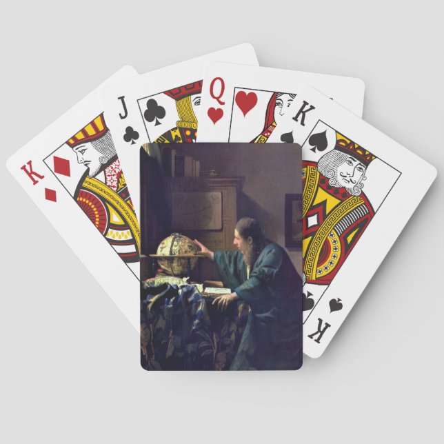 Baraja De Cartas Johannes Vermeer - El astrónomo (Reverso)