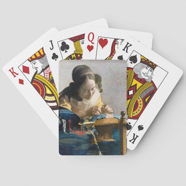 Baraja De Cartas Johannes Vermeer - El Lacemaker (Reverso)
