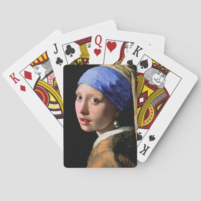 Baraja De Cartas Johannes Vermeer Girl with a Pearl Earring (Reverso)
