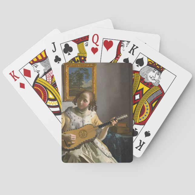 Baraja De Cartas Johannes Vermeer, guitarrista (Reverso)