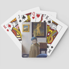 Baraja De Cartas Johannes Vermeer - Lady de pie en un vírgen