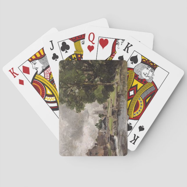 Baraja De Cartas John Constable | Dedham Lock y Mill (Reverso)