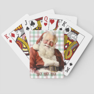 Baraja De Cartas Jolly Old Saint Nick Santa Claus Plantó Antecedent