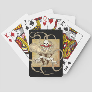 Baraja De Cartas Jolly Roger Monogram Inicial