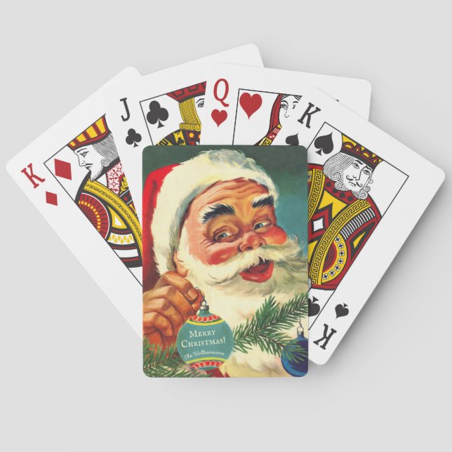 Baraja De Cartas Jolly Santa Claus Personalizado (Reverso)