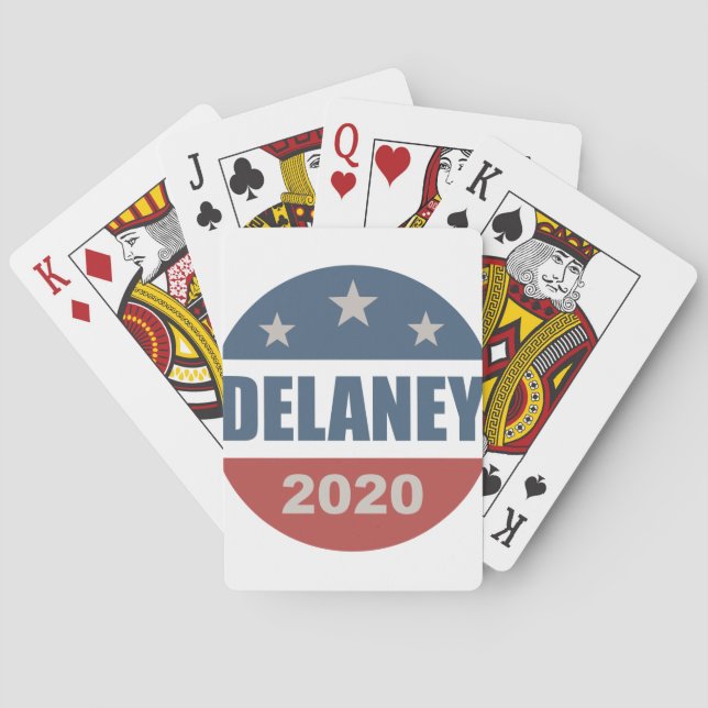Baraja De Cartas Juan Delaney 2020 para el presidente (Reverso)