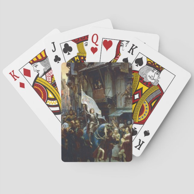 Baraja De Cartas Juana de Arco entra en Orleans (Reverso)