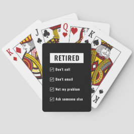 Baraja De Cartas Jubilado No Es Mi Problema Chiste Divertido De Jub