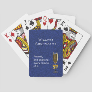 Baraja De Cartas Jubilado y disfrutándolo - imagen de champán