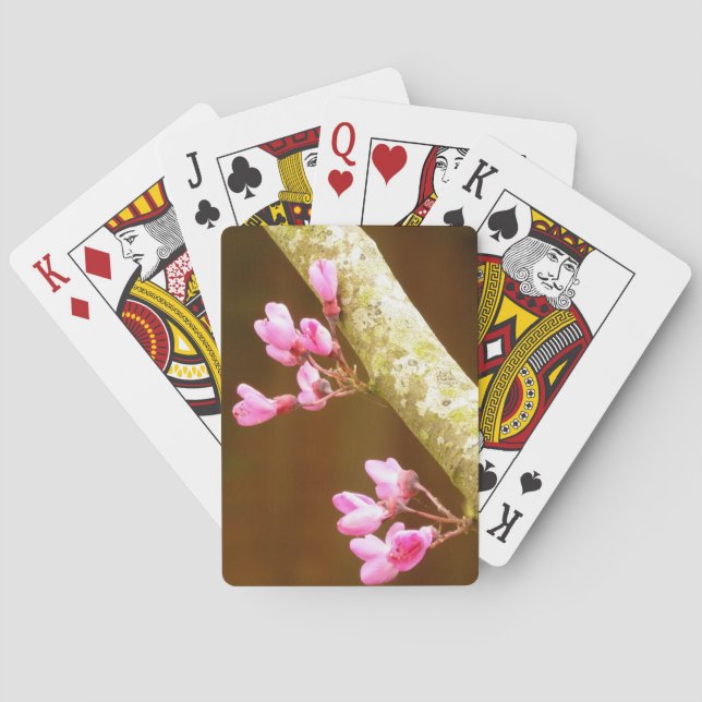 Baraja De Cartas Judas Tree Flowers Playing Cards (Reverso)