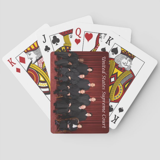 Baraja De Cartas Jueces del Tribunal Supremos de Estados Unidos (Reverso)
