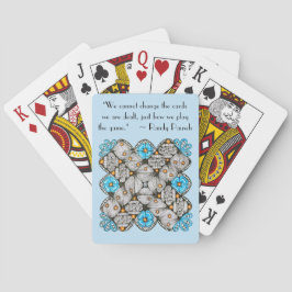 Baraja De Cartas Juega lo que se reparte con Doodle geométrico en a