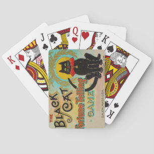 Baraja De Cartas Juego de adivinación de gato negro