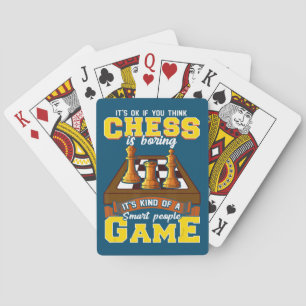 Baraja De Cartas juego de ajedrez para personas inteligentes, jugad