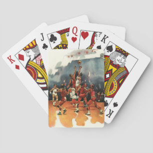 Baraja De Cartas Juego de baloncesto deportivo vintage, jugadores d