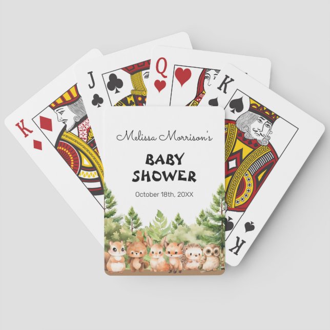 Baraja De Cartas Juego de Fiesta de los animales del bosque Baby Bo (Reverso)