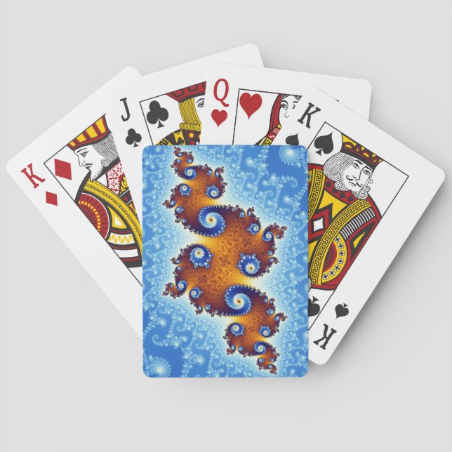 Baraja De Cartas Juego de Julia Island Mandelbrot (Reverso)