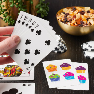Baraja De Cartas Juego de magdalenas con sprinkles Postre Brillante