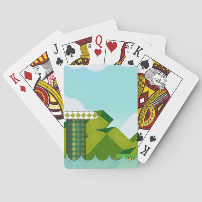 Baraja De Cartas Juego de plataforma retro (Reverso)