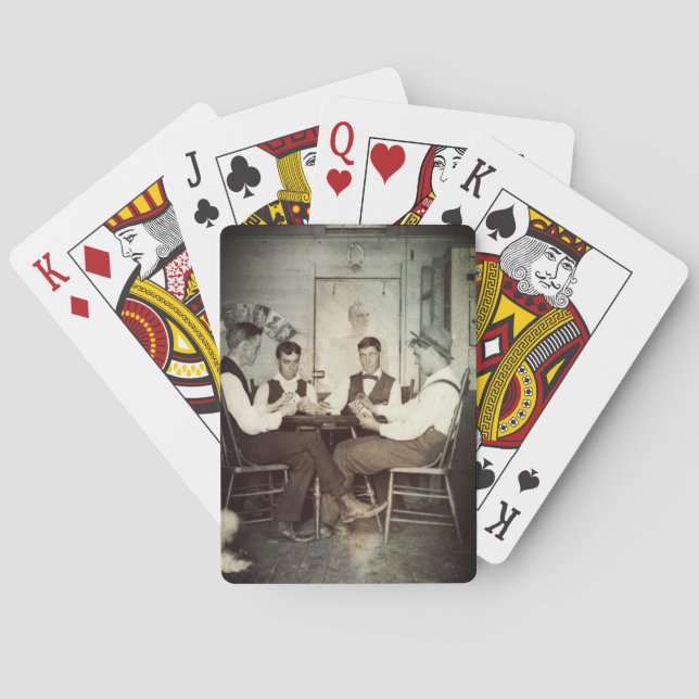 Baraja De Cartas Juego de póquer de 1890 Hombres Tarjetas de apuest (Reverso)